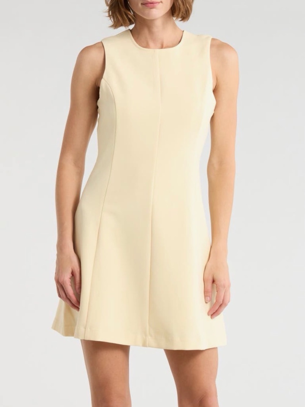 Butter Yellow A-Line Dress - French Connection